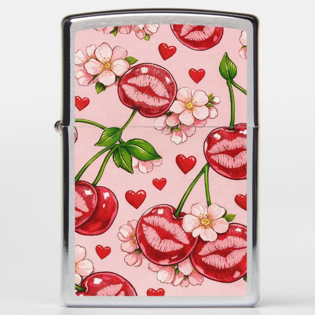 Cherry Kiss Zippo Lighter (Voorkant)