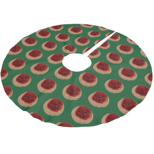 Cherry Kolache tree skirt Kerstboom Rok (Gekanteld)