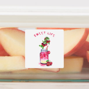 Cherry Labels Juice Cool Fruits Drink