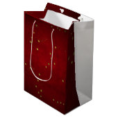 Cherry Lacquer Golden Star Medium Cadeauzakje (Voorkant Gekanteld)