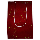 Cherry Lacquer Golden Star Medium Cadeauzakje (Achterkant)