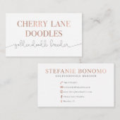 Cherry Lane Doodles Visitekaartje (Voorkant / Achterkant)
