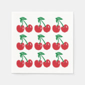 Cherry Linocut Block Print Design Cocktail servett Servet (Voorkant)