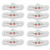 Cherry Lip Gloss Packaging Logo Sticker (Voorkant)