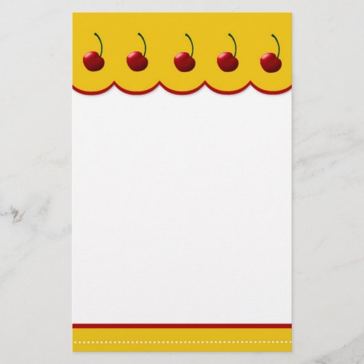 Cherry Lover Stationery Briefpapier (Voorkant)