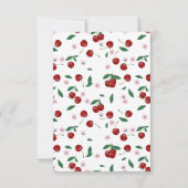 Cherry Luier Raffle Baby shower Roze Bow Meisje (Achterkant)