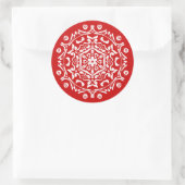 Cherry Mandala Ronde Sticker (Tas)