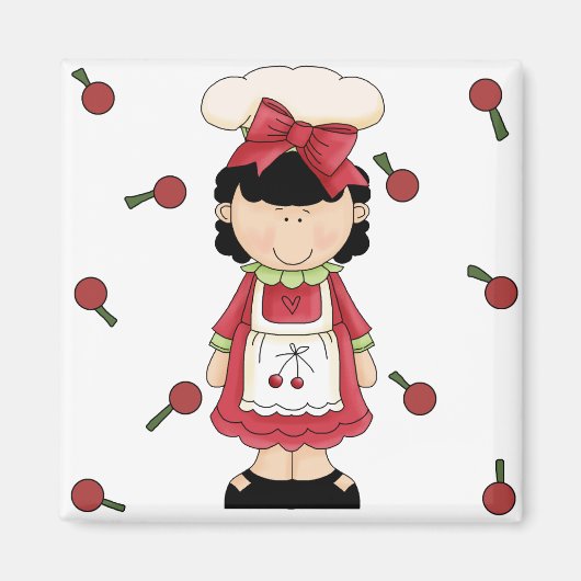 Cherry meisje magneet (Voorkant)