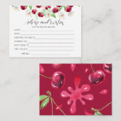 Cherry Much Weddenschap en wensen Informatiekaartje (Voorkant / Achterkant)