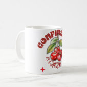 Cherry Mug – Cute Motivational Gift for Self-Love (Devant gauche)