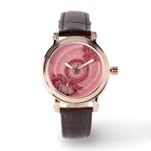 Cherry on Pie AI-kunst Horloge
