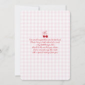 Cherry on Top Baby Shower Girl Invitation (Dos)