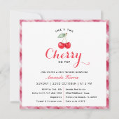 Cherry on Top Baby shower Invitation (Devant)