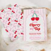 Cherry on Top Baby shower Invitation