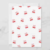 Cherry on Top Baby Shower Kaart (Achterkant)