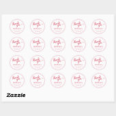 Cherry On Top Baby Shower Round Stickers (Vel)