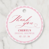 Cherry on Top Bruiloftsfeest Bedankjes Labels (Achterkant)