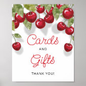 Cherry On Top Cherry Sweet Kaarten and Gifts Poste Poster (Voorkant)