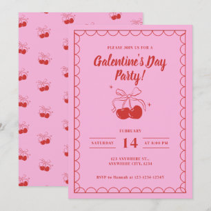 Cherry On Top Roze Galentine's Day Kaart