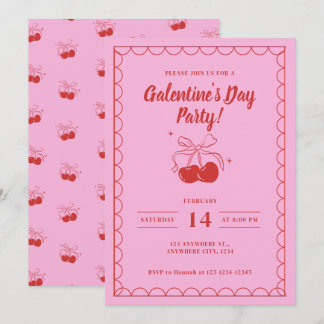 Cherry On Top Roze Galentine's Day Kaart