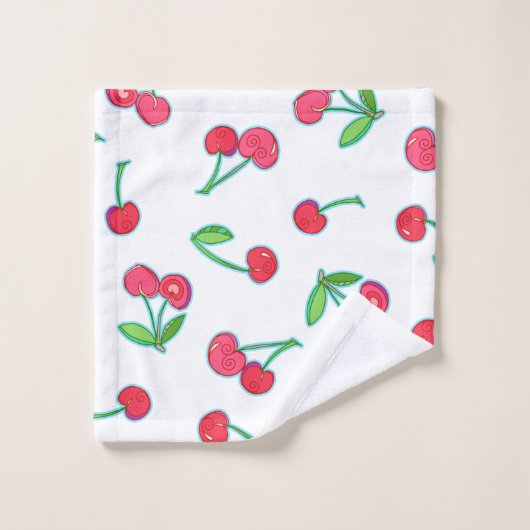 Cherry on Top Towel Set Bad Handdoek (Wasdoekje)
