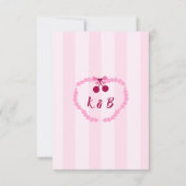 Cherry on Top Wedding Carte de réponse RSVP (Devant)