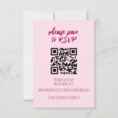 Cherry on Top Wedding RSVP Response Kaart (Achterkant)