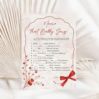 Cherry op Top Baby Song Game | Pink Bow Shower