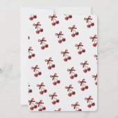 Cherry op Top Bruids Douche Uitnodiging P Ze is de (Achterkant)