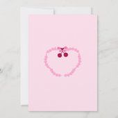 Cherry op Top Fun Vrijgezellenfeest QR-code Kaart (Achterkant)