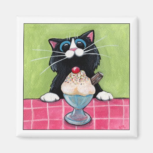 Cherry op Top Magnet Magneet (Voorkant)