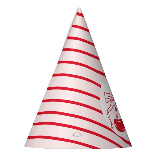 Cherry op Top Pink & Red Cherry Verjaardagsfeest P Feesthoedjes (Links)