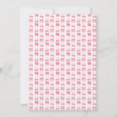 Cherry op Top Roze Bow Verjaardag Kaart (Achterkant)