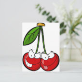 Cherry Pair Briefkaart (Staand voorkant)