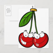 Cherry Pair Briefkaart (Voorkant / Achterkant)