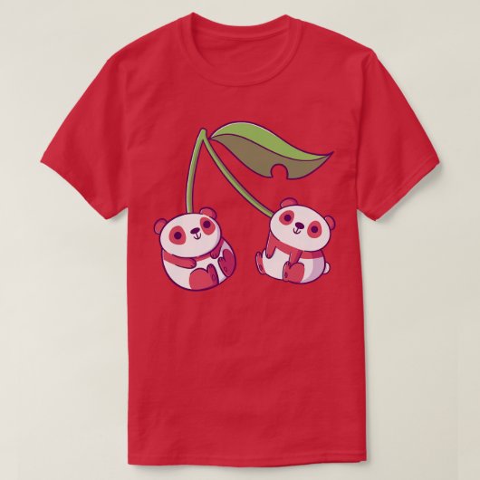 Cherry Pandas T-shirt (Design voorkant)