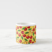 Cherry-patroon Espresso Kop (Voorkant)