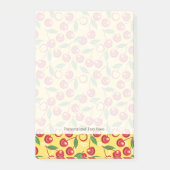 Cherry-patroon Post-it® Notes (Voorkant)