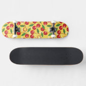 Cherry-patroon Skateboard (Horizontaal)