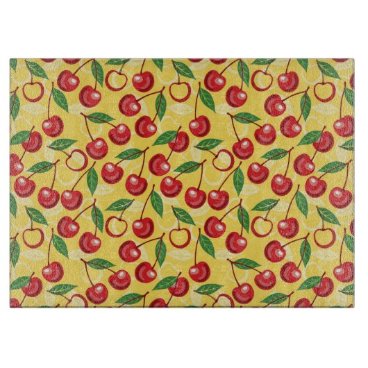 Cherry-patroon Snijplank (Voorkant)