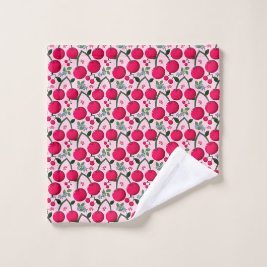 Cherry pattern  (Gant de toilette)