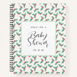 Cherry Pattern Baby shower Geschenklijst Notitiebo Notitieboek