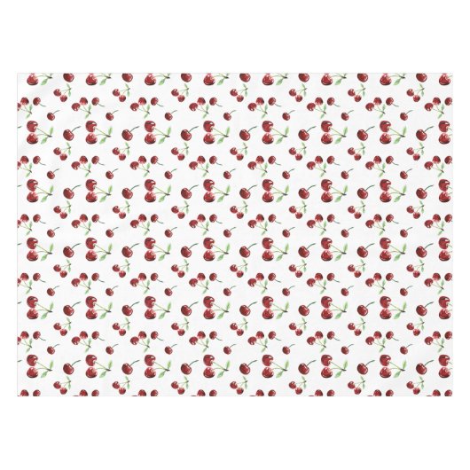 Cherry Pattern Cherries veit Summer Cute Cherry Tafelkleed (Voorkant (Horizontaal))