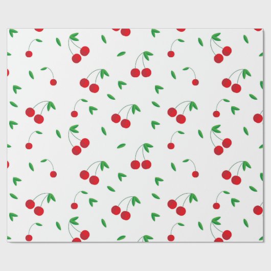 Cherry Pattern Easy Cherry Drawing Cherry Art Cher Cadeaupapier (Vlak)