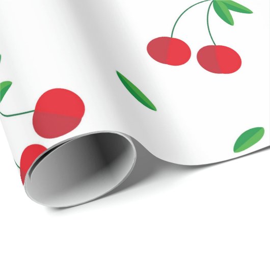 Cherry Pattern Easy Cherry Drawing Cherry Art Cher Cadeaupapier (Rol Hoek)
