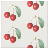 Cherry Pattern Fabric Stof (Close Up)