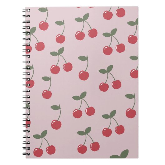 Cherry Pattern Notitieboek (Voorkant)