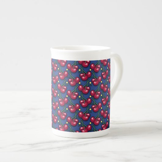 Cherry Pattern Porselein Kop (Voorkant rechts)