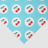 Cherry Pattern – Retro Fruit Gift & Decor Tissuepapier (Detail)