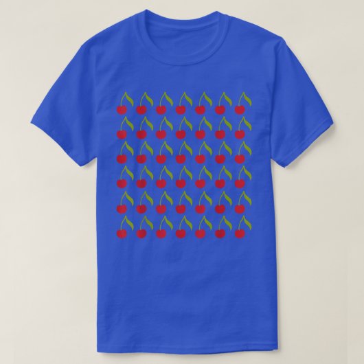Cherry Pattern-zomerzonvakantie vegan swe T-shirt (Design voorkant)